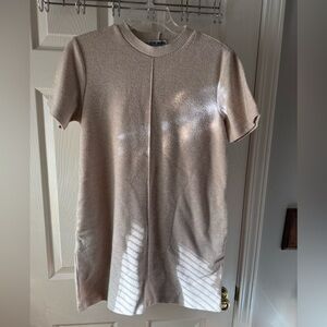 Steve Madden Cream Sweater Dress With Pockets